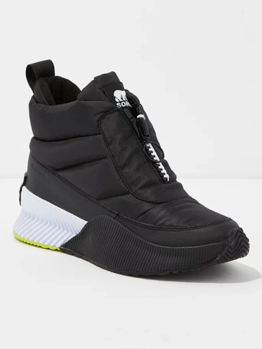 Sorel Out n About III Puff Zip Boot 8.5 Black Resortwear Cottagecore Streetwear